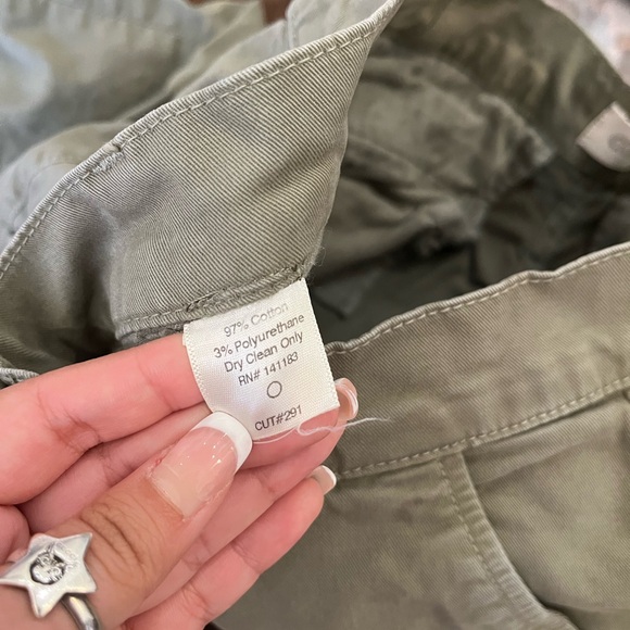 Crippen Trouser Pants Zipper Accents Army Green size 25 - Picture 5 of 10